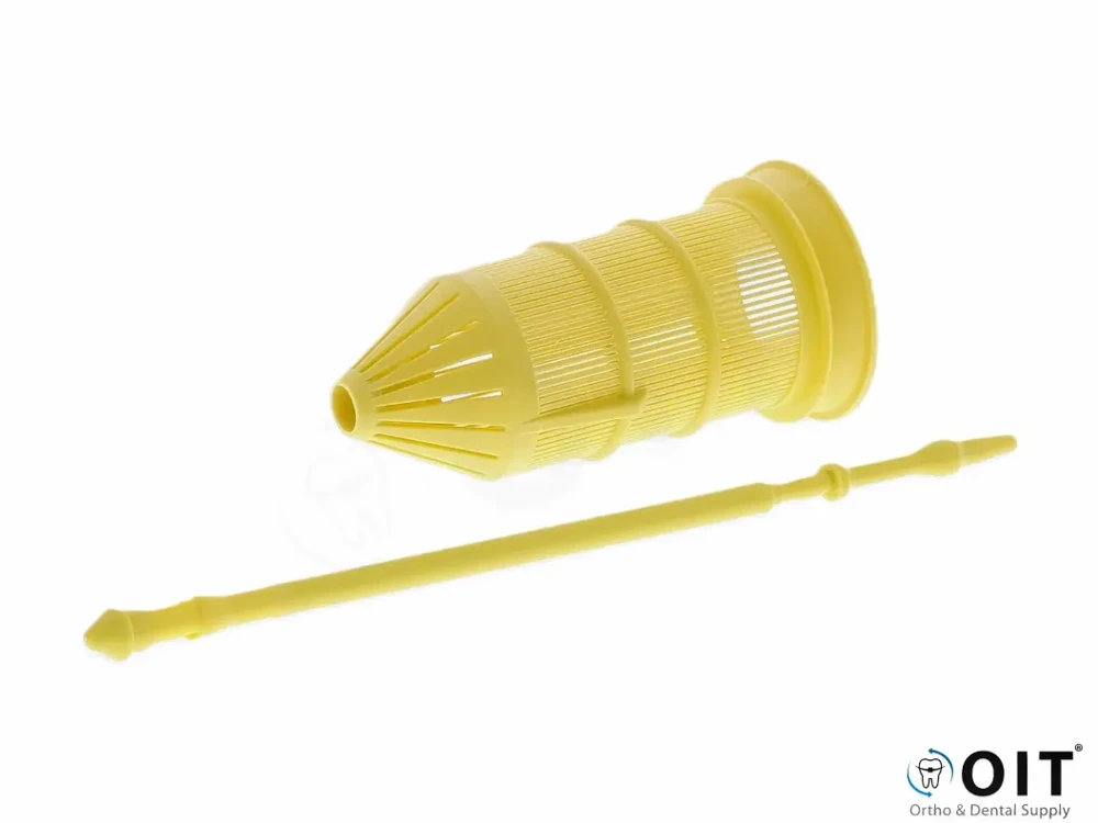 Afzuigfilters geel Polodent 12 stuks, wegwerpfilters