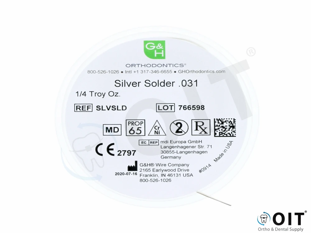1/4 Troy oz. Silver Solder .031 Diameter