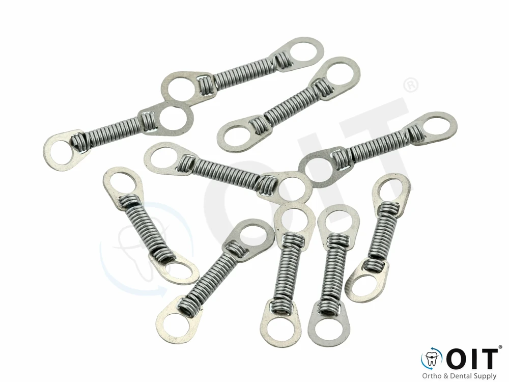 Coilspring Closed NiTi Medium 12mm/200g 10 stuks, Eyelet, orthoforce G4