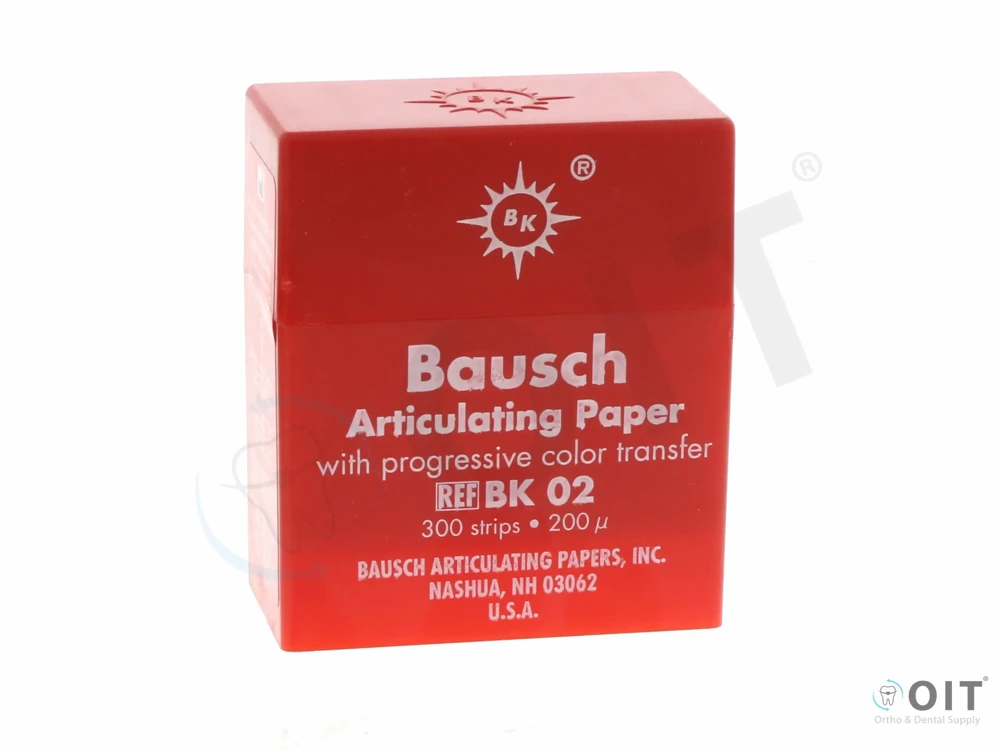 Articulatiepapier ROOD in cassette 0,20 300 strips BK-02 200µm