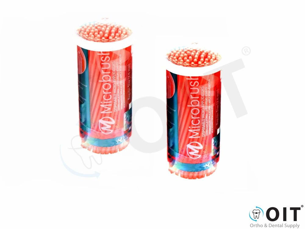 Microbrush Tube Regular 2,0 mm Peach 400 stuks, MRS400