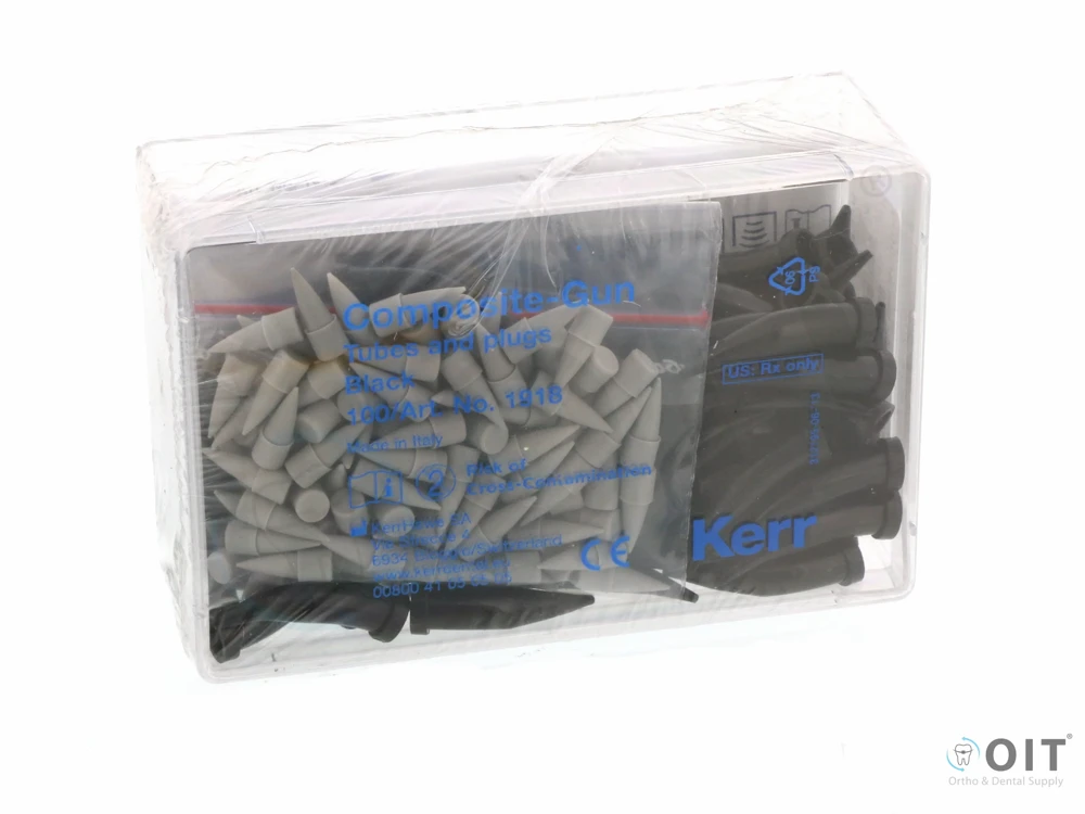 Kerrhawe 1918 plugs & tubes black 100 stuks