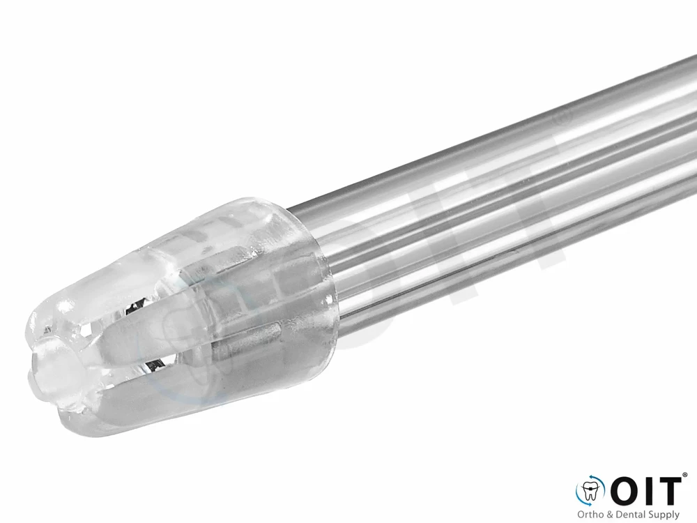 Speekselzuigers Flexibel recht met dopje 100 stuks, transparant 125 mm
