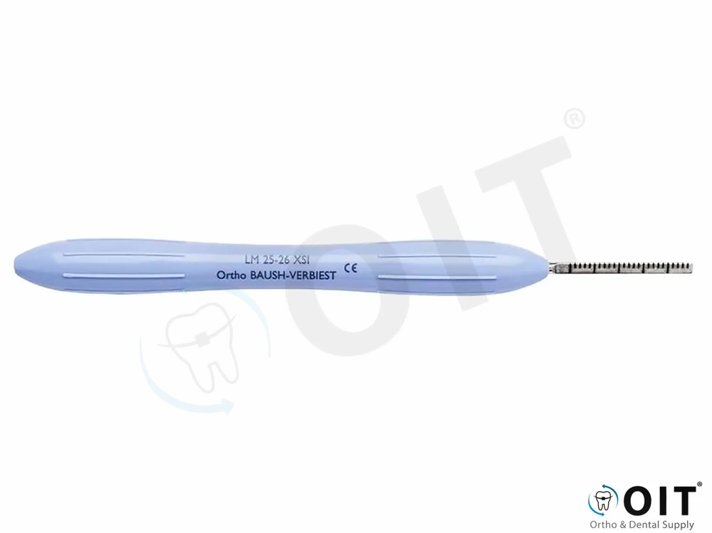 LM Mondspiegelheft Ergomax Ortho Blauw 1 stuk, LM25-26XSI, meetlat tot 25 mm