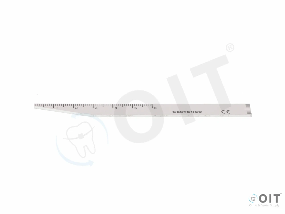 Overbite Ruler Meetlat Stainless Steel 1 stuk