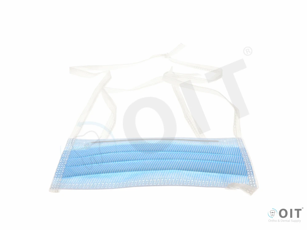 Mondmasker Molnlycke anti-allergeen blue 60 stuks, Barrier+koord blauw, type 2