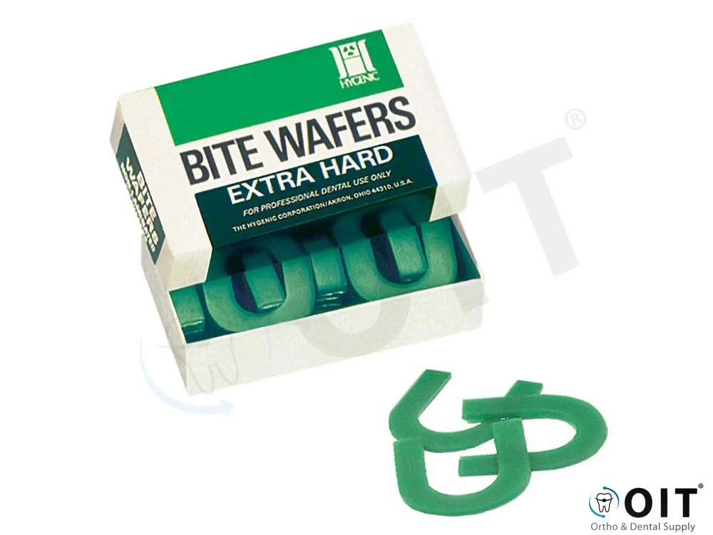 Hygenic Bite Wafers Extra Hard Groen 36 stuks, Coltene/Whaledent, H03365