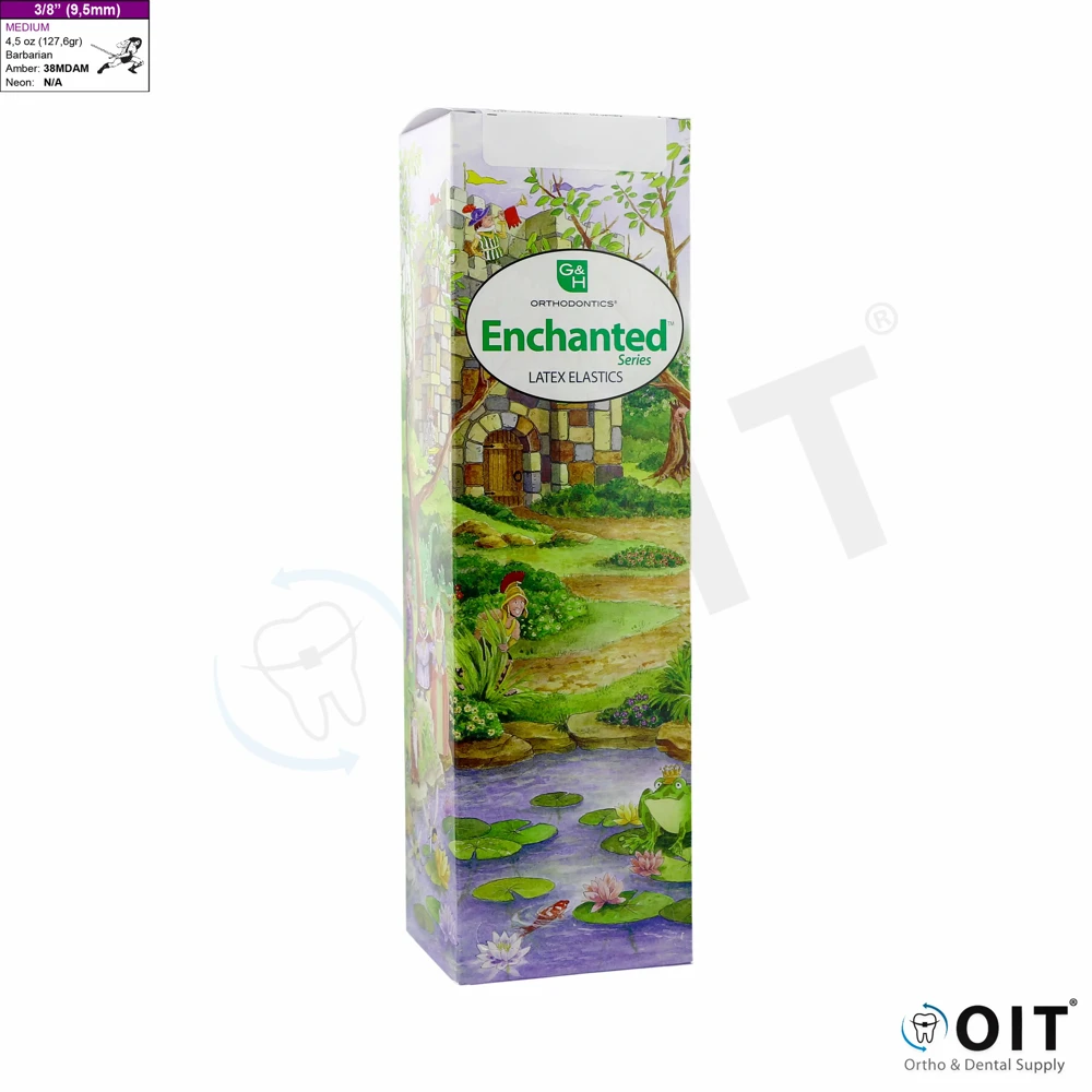 Kl. elastiekjes Barbarian 3/8" 4,5 Oz 50 x 100 st., Enchanted Series