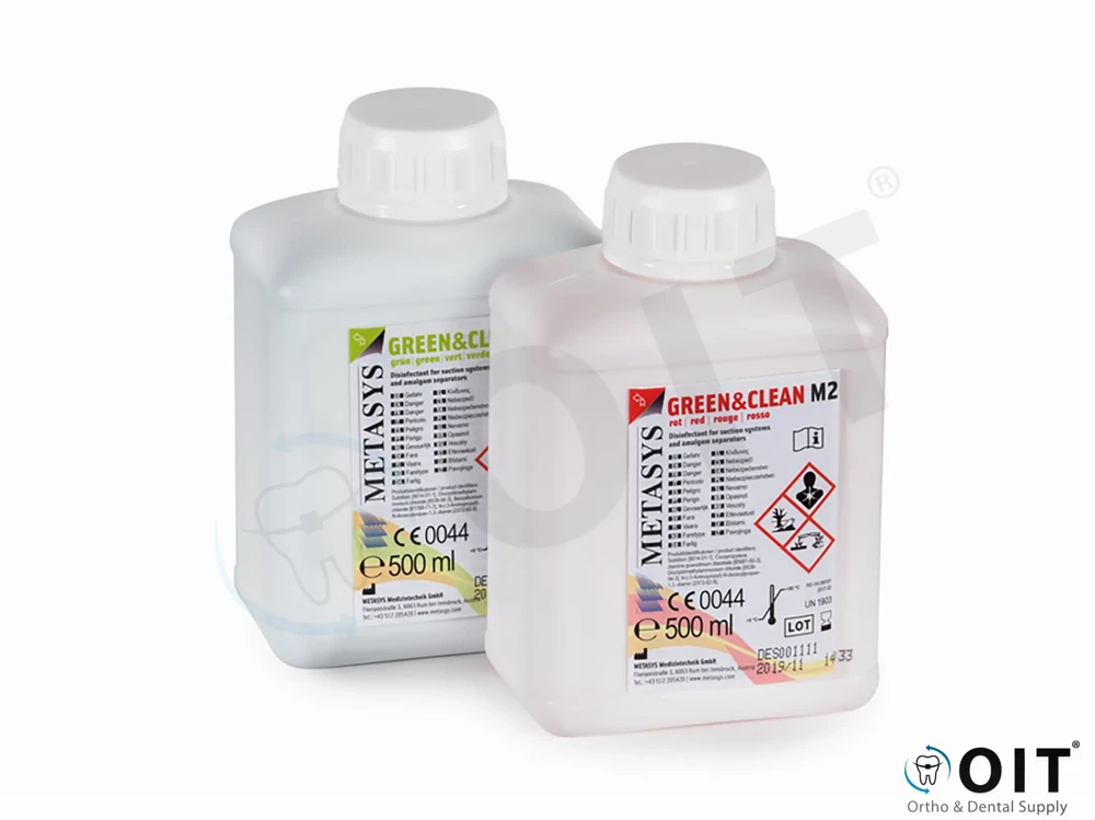 Metasys Green&Clean M2 Bassisset 2 x 500ml met dispenser afzuigunit