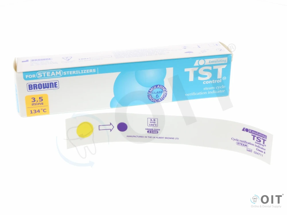 Browne Autoclaaf controle-strips 134G TST, 100 stuks