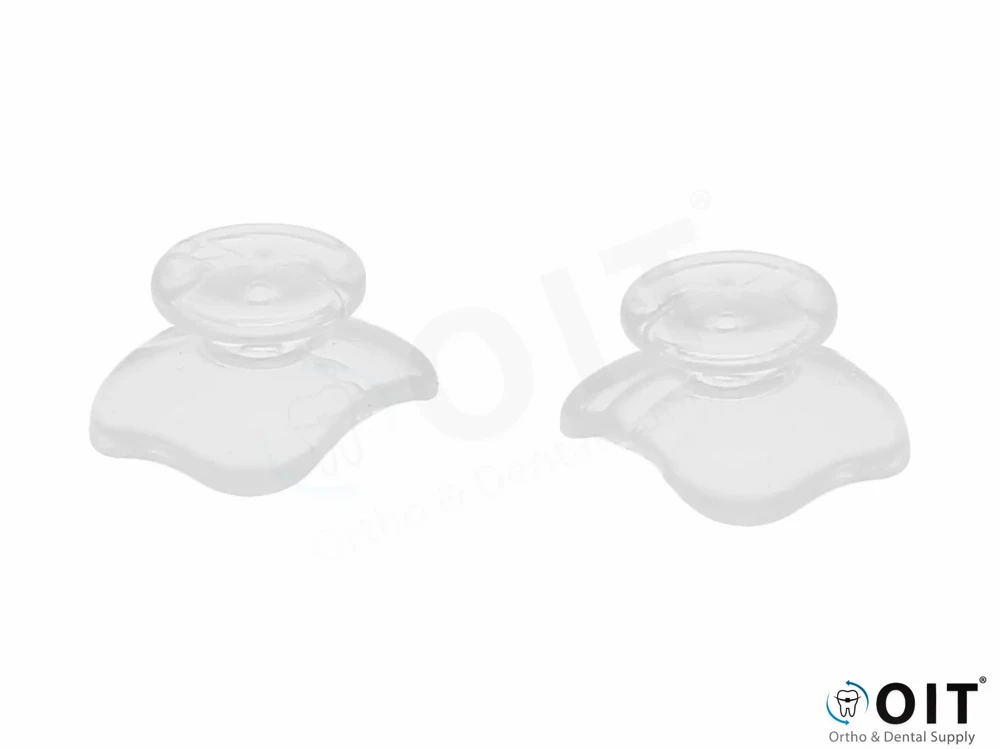 Ormco Button (clear) 10 stuks, plastic knop brackets