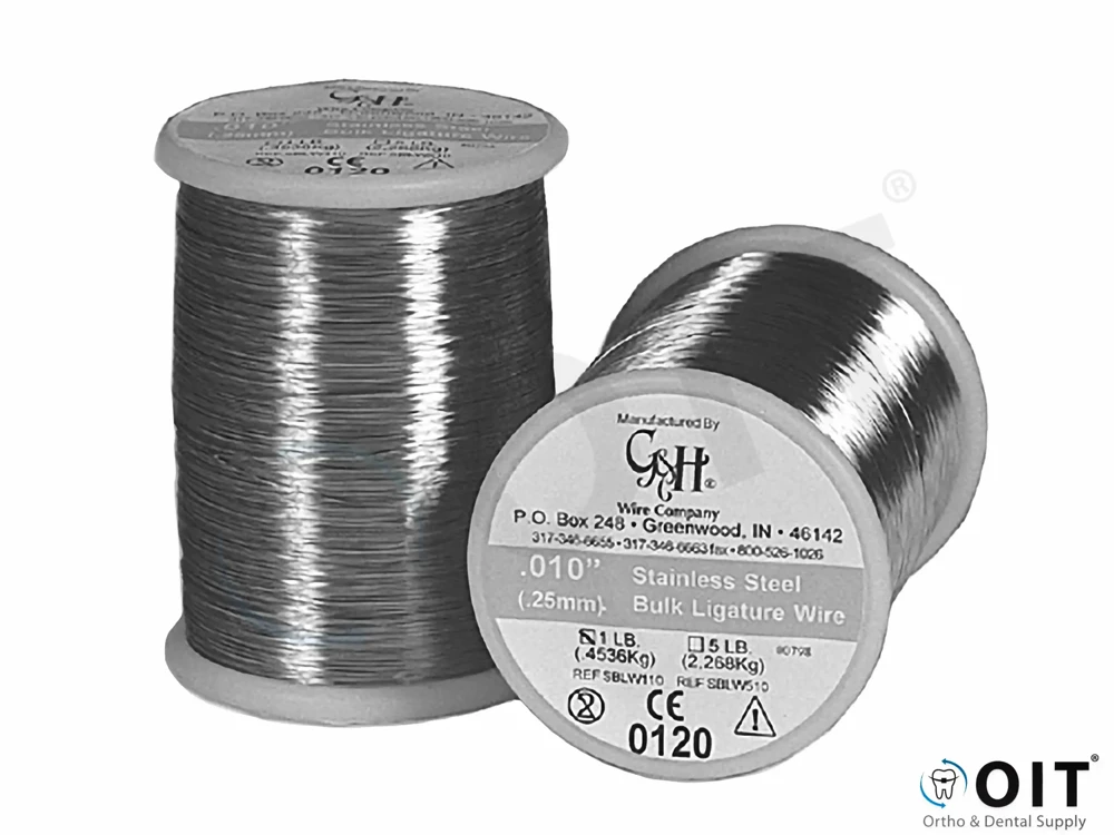 Spooled Bulk Ligature Wire .010 1 LB Spool