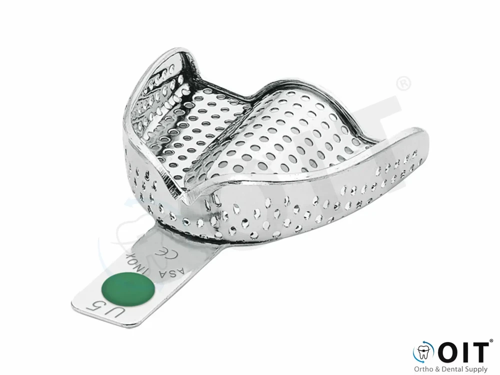 ASA Afdruklepel RVS geperforeerd boven 5 1 stuk, large groen 2804-U5 Perma-lock