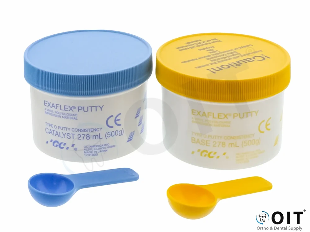 GC Exaflex putty base/catalyst. 2x 500gram, 138885