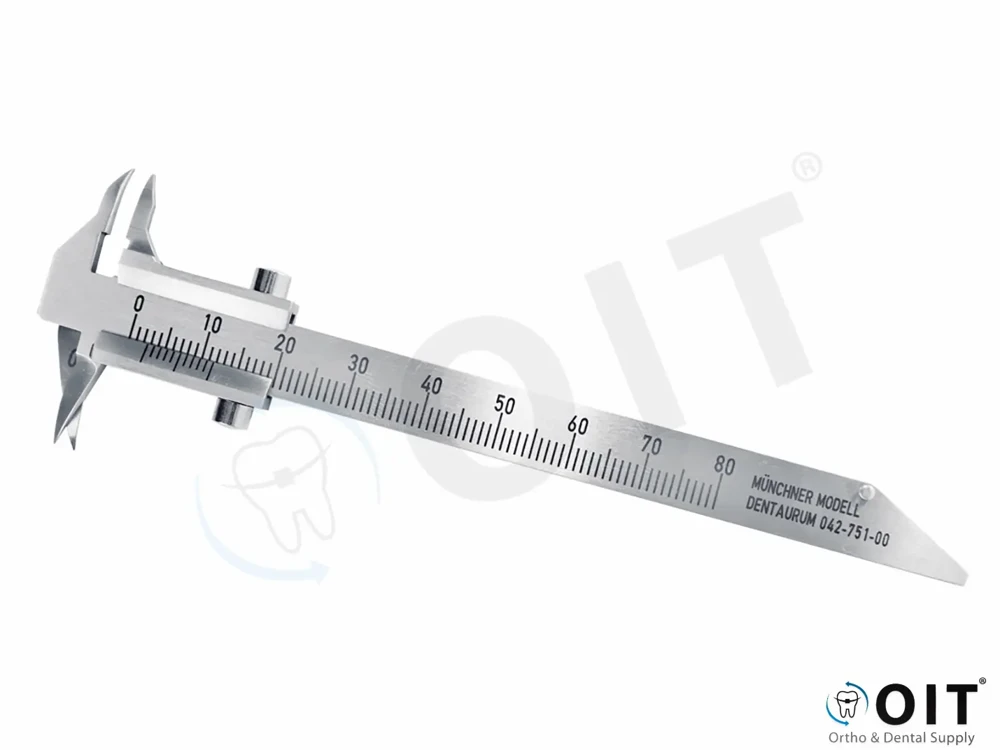 Schuifmaatje (Münchner design) Caliper 1 stuk, Dentaurum 042-751-00