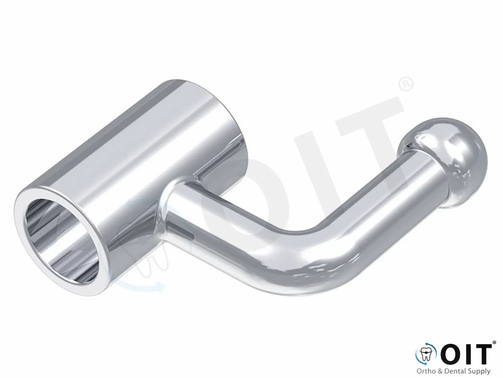 Sliding Tube With Hook Round 0,90 mm 10 stuks, Crimpable
