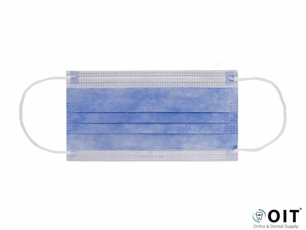 Mondmasker met oorelastieken Violetblue 50 Stuks, Comforties, Blauw