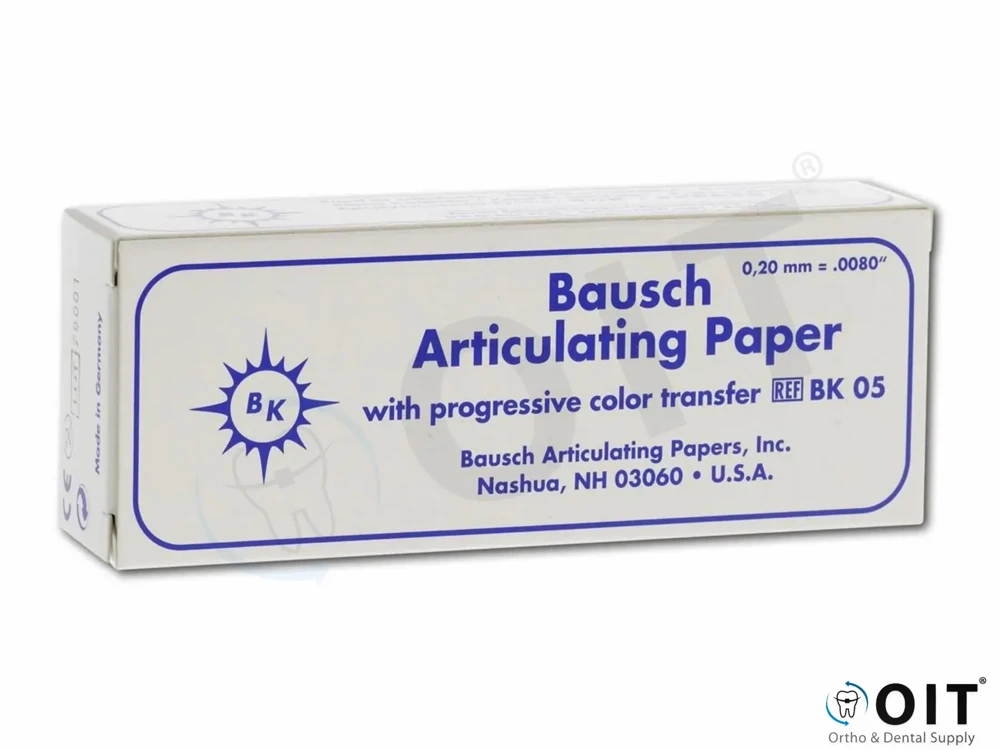 Articulatiepapier blauw cassette BK-05 300 strips BK-05 200µm