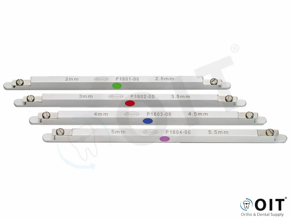 Leone Positioner P1600-95 bracket gauges Set: 2-2,5mm 3-3,5mm 4-4,5mm 5-,5mm