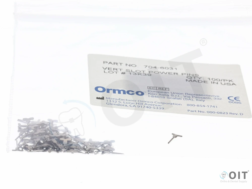 Power pins, ORMCO 1 Doos (100 pinnetjes) T-hook