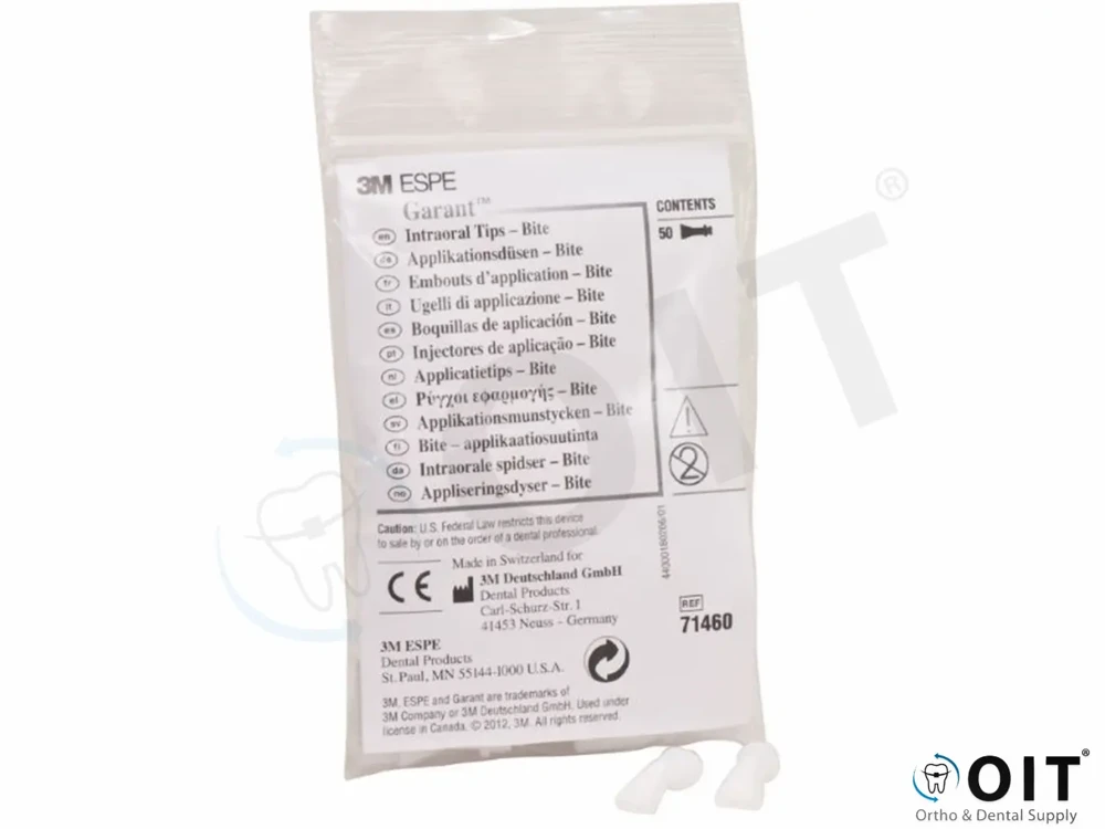 VPS Intraoral Tips Refill, Bite, Clear 50, imprint tips
